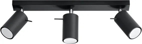 Applique da Soffitto 3xGU10 RING 3 Orientabile in Acciaio