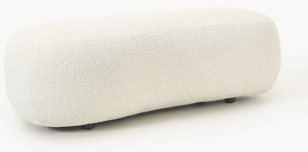 Poggiapiedi XL da divano in bouclé Alba