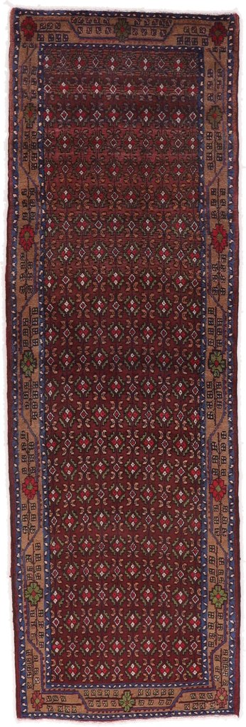 Hamedan Tappeto 270 x 90 (Iran) Annodato A Mano