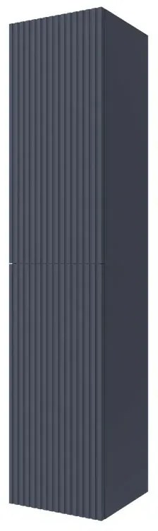 Colonna bagno sospesa 160cm in blu notte a 2 ante Nara