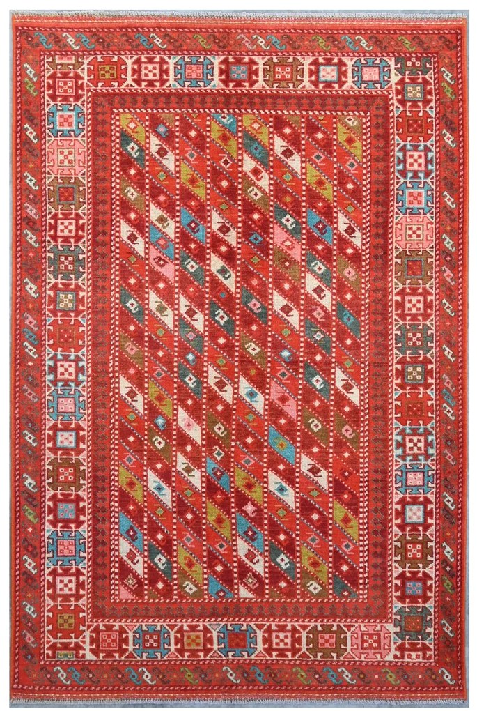Kazak Tappeto 180x120 (Pakistan) Annodato A Mano