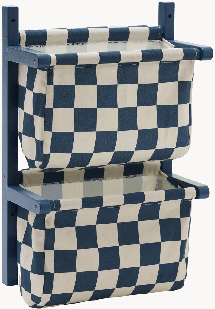 Organizer da parete per bambini Check Teal