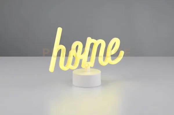 Casa lampada da tavolo led scritta home h. 17cm led 1w