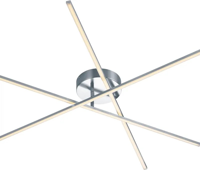 Plafoniera LED Tiriac Ø 100 cm argento IP20 bianco caldo, 950 lumen TRIO LIGHTING INTER