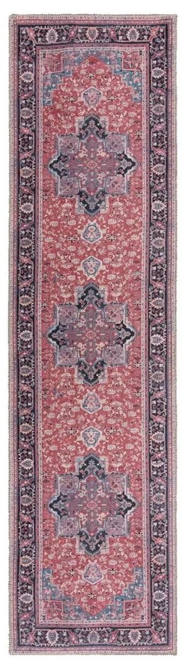 Runner lavabile bordeaux in fibra riciclata 60x230 cm Windsor - Flair Rugs