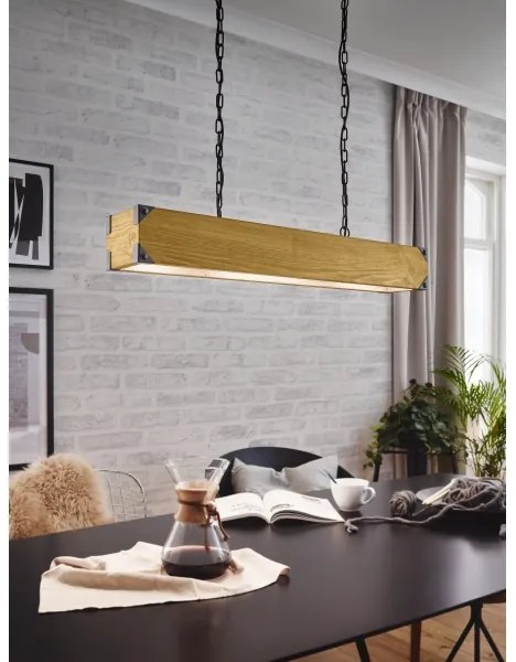 Eglo 43159 - Lampadario a sospensione con catena HARBOROUGH 4xE27/40W/230V