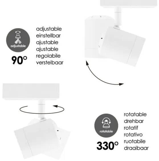 Faretto LED dimmerabile MANU 1xGU10/5,8W/230V bianco