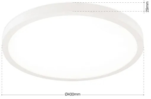 Orion - Plafoniera LED dimmerabile DISC LED/30W/230V 2700/3000/4000K Ø 40 cm bianco