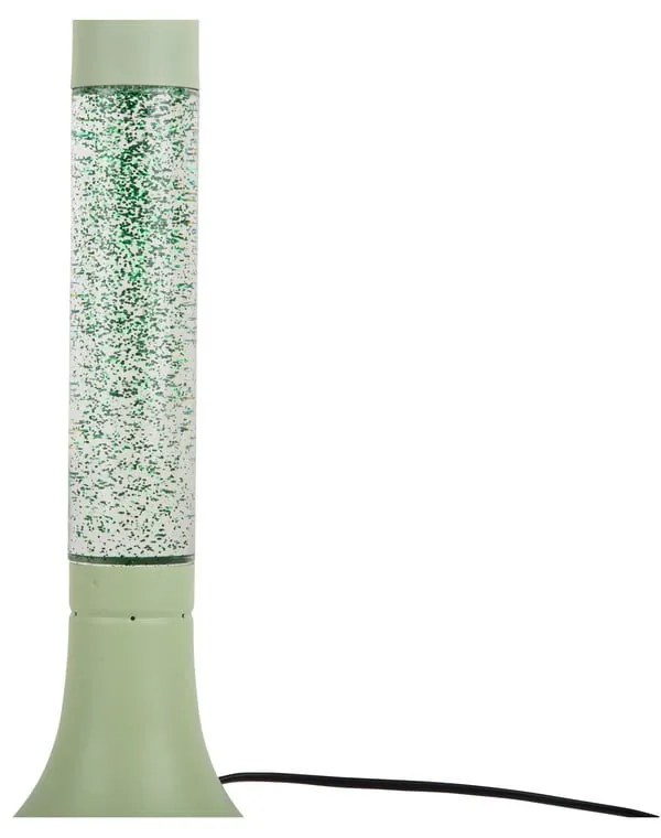 Lampada da tavolo verde con paralume in vetro (altezza totale 37,5 cm) Astro Glittler – Leitmotiv