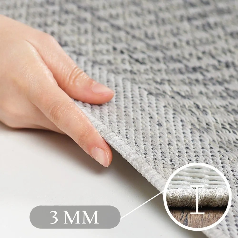 Tappeto da interno/esterno grigio chiaro 200x290 cm Giza 1410 – Ayyildiz Carpets