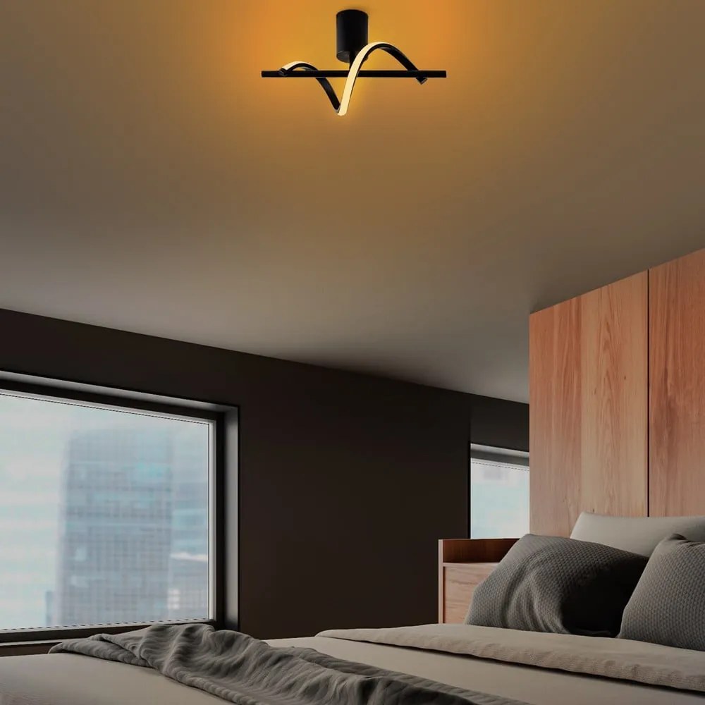 Plafoniera LED nera 7x41 cm Likma – Opviq lights