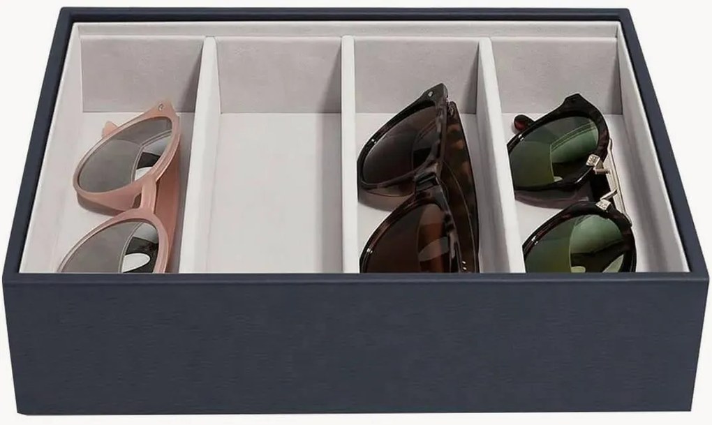 Custodia occhiali da sole Classic Pebble Navy