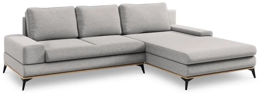 Divano letto angolare grigio chiaro, angolo destro Planet - Windsor &amp; Co Sofas