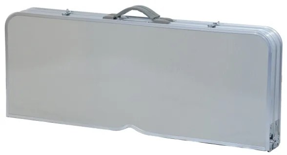 Tavolo da campeggio pieghevole con chairs bianco/cromo