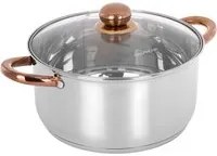 Casseruola 26 cm acciaio inox Meravigliosa con coperchio