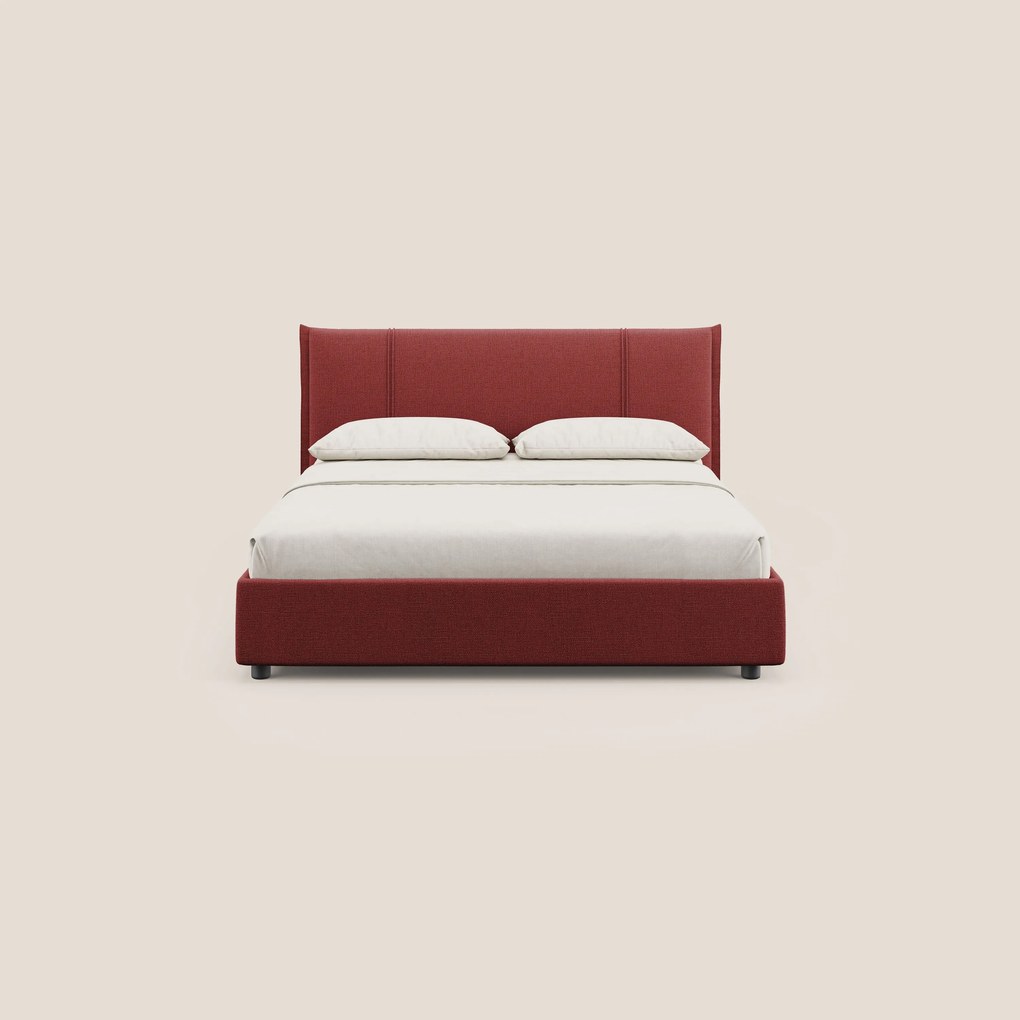 Alicia letto imbottito con vano contenitore in tessuto impermeabile T14