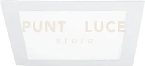 Incasso led flap bianco in alluminio 18w 1980lm 4000k 22,5x22,5x1,8...