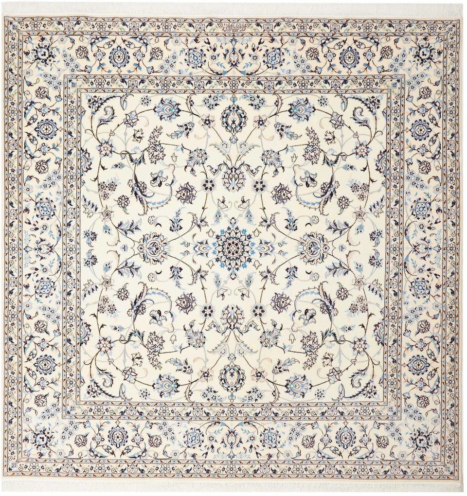 Nain Tappeto 210 x 210 Beige (Iran) Annodato A Mano