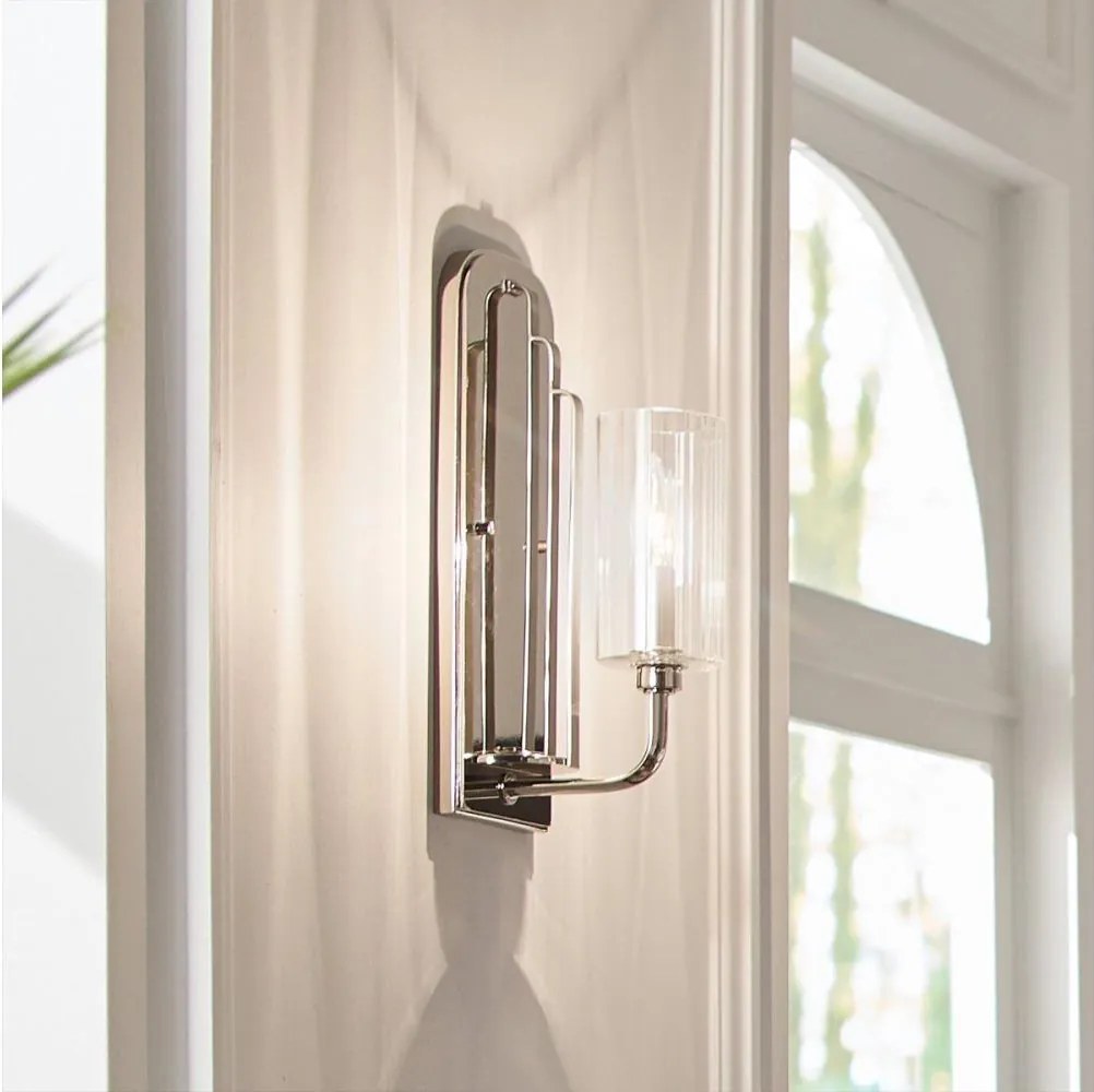 Quintiesse QN-KIMROSE1-PN -Applique KIMROSE 1xE14/40W/230V cromo lucido