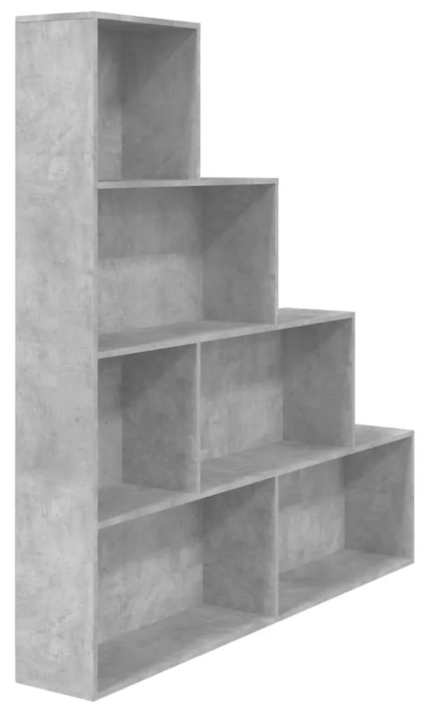 Libreria/divisorio grigio cemento 155x24x160 cm in truciolato