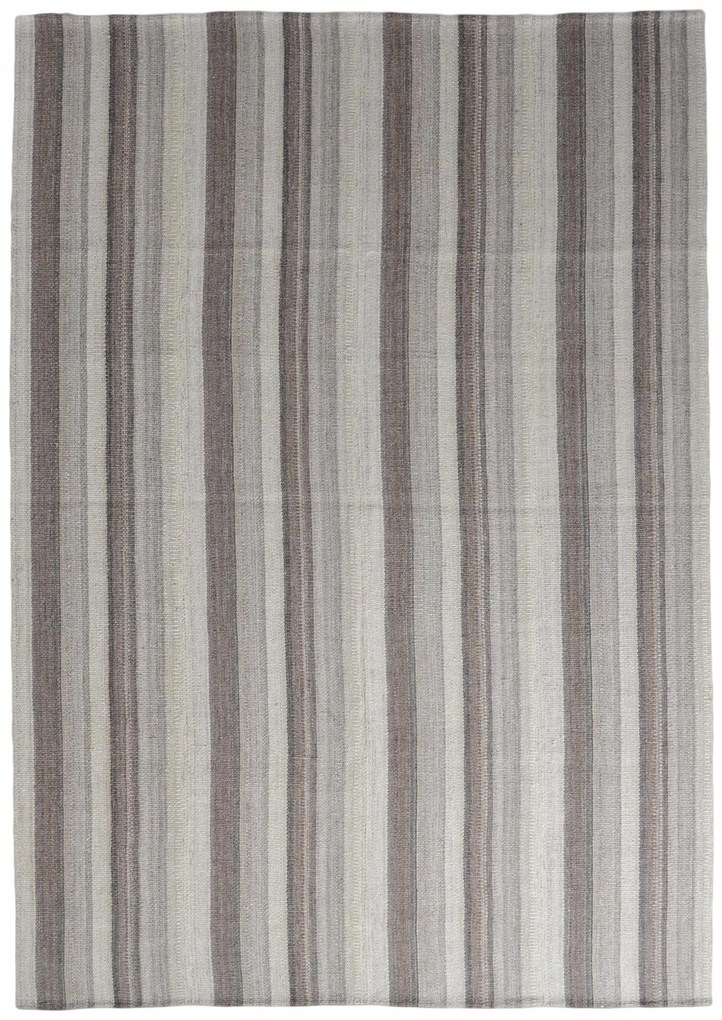 Kilim Tappeto 280x200 Nero (Iran) Tessuto A Mano