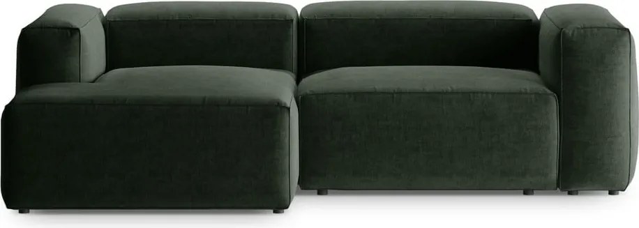 Divano angolare verde (con penisola a sinistra/con chaise lounge) Bergamo – Cosmopolitan Design