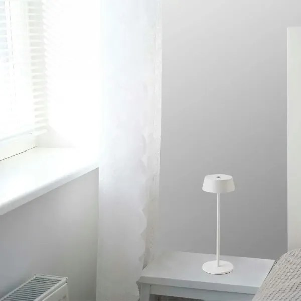 Lampada da tavolo LED da esterno dimmerabile touch LED/2W/5V IP54 bianca