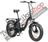 Bicicletta Elettrica Pieghevole Z-Tech ZT-89-AW Folding Etna 250W 36V 13Ah con Display colore Nero