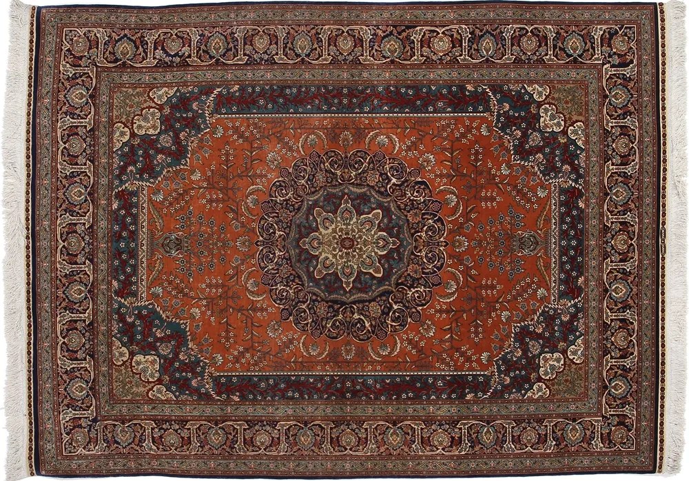 Hereke Tappeto 130 x 170 (Tacchino) Annodato A Mano