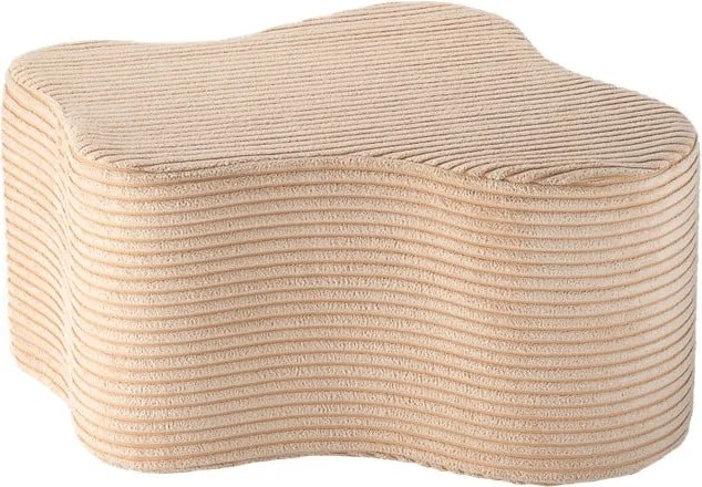 Pouf per bambini marrone chiaro con rivestimento in velluto a coste Cloud – Wigiwama