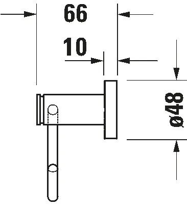 Duravit 99261000 - Portarotolo per carta igienica D-CODE cromo lucido