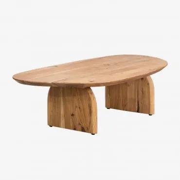Tavolino in legno di acacia Bedum Legno Naturale - Sklum