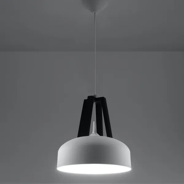 Sollux SL.0387 - Lampadario a sospensione con filo CASCO 1xE27/60W/230V diametro 30 cm