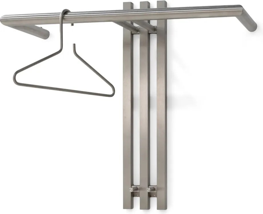 Attaccapanni da parete argentato in metallo 65 cm Senza – Spinder Design