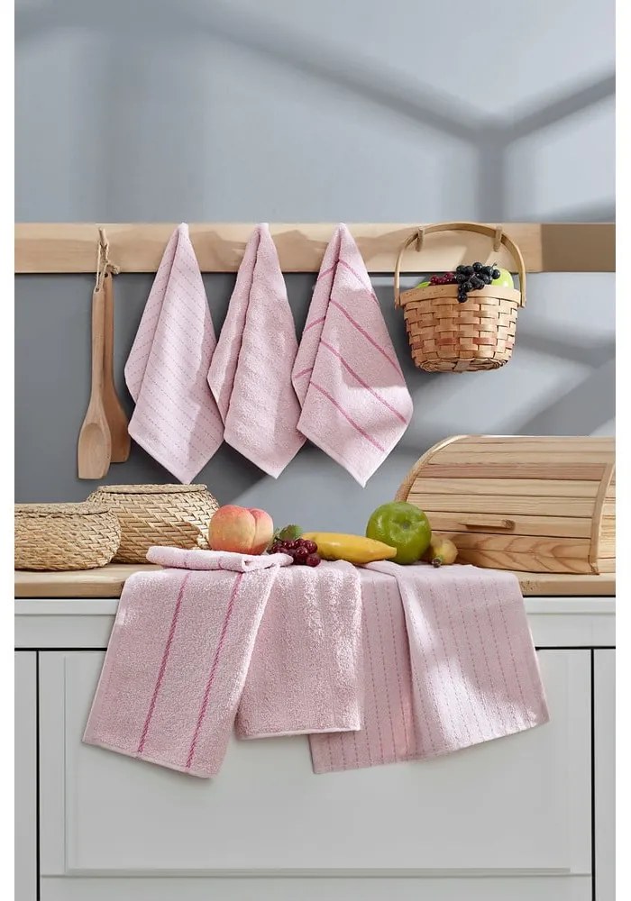 Set di strofinacci in cotone 6 pz 30x50 cm Sofya – Foutastic