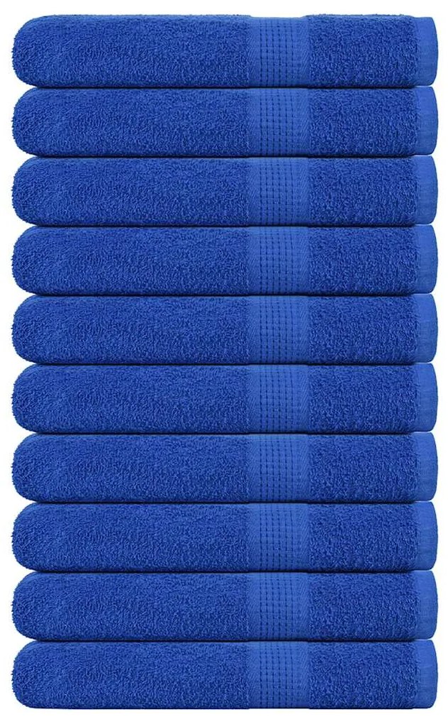 Asciugamani Per Sauna 10pz Blu 80x200cm 360g/m² 100% Cotone /