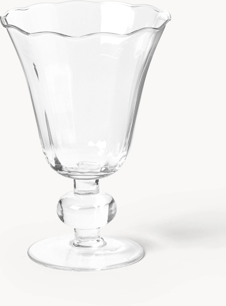 Set di 4 bicchieri da vino in vetro soffiato Tulya