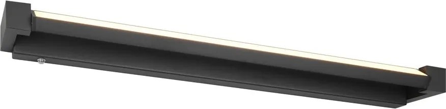 Lampada da parete LED nera opaca con intensità regolabile Fabrizio – Trio