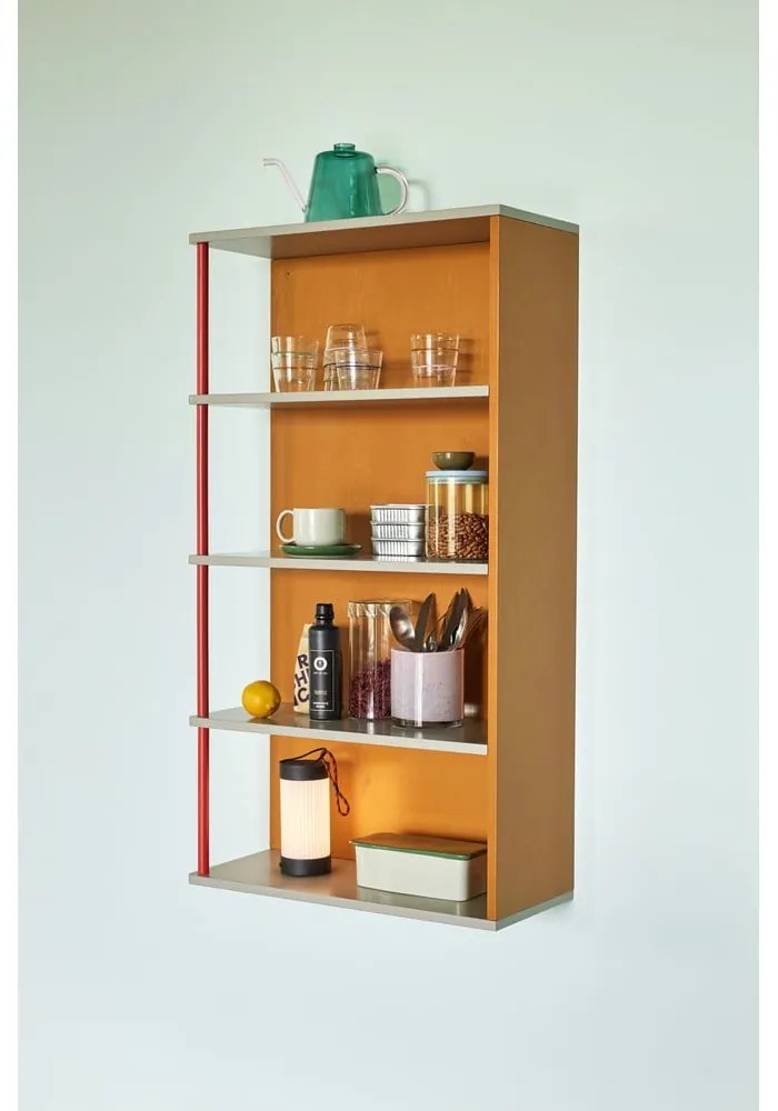 Libreria a parete arancione in legno di frassino 60x109 cm Apollo - Hübsch