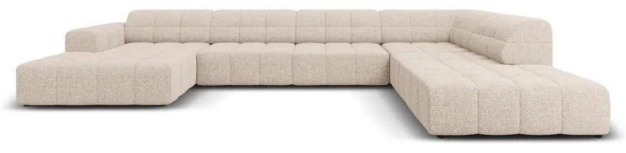 Divano angolare beige (angolo destro/"U") Chicago - Cosmopolitan Design