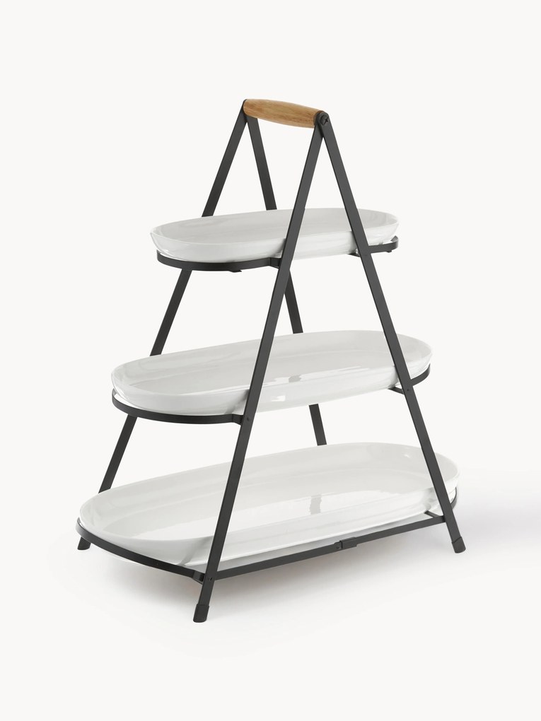 Alzatina a più livelli in porcellana Tower