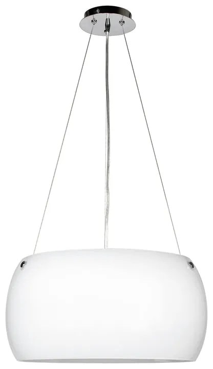 Lampadario Neoclassico Equatore bianco paralume bianco 3x E27 Ø40cm FAN EUROPE
