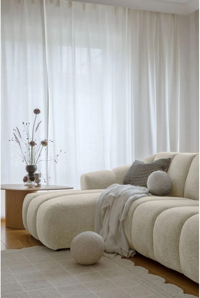 Divano angolare beige (con penisola a sinistra/con chaise lounge) Shell – Miuform