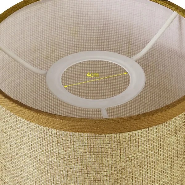 Brilagi - Paralume universale NUBILA E27 15,5x14 cm marrone chiaro