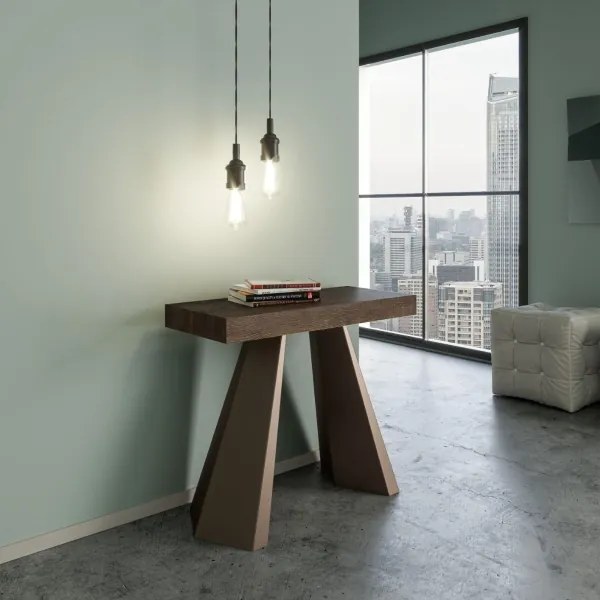 Consolle allungabile DIAMANTE 90x40/300 cm Noce telaio orso