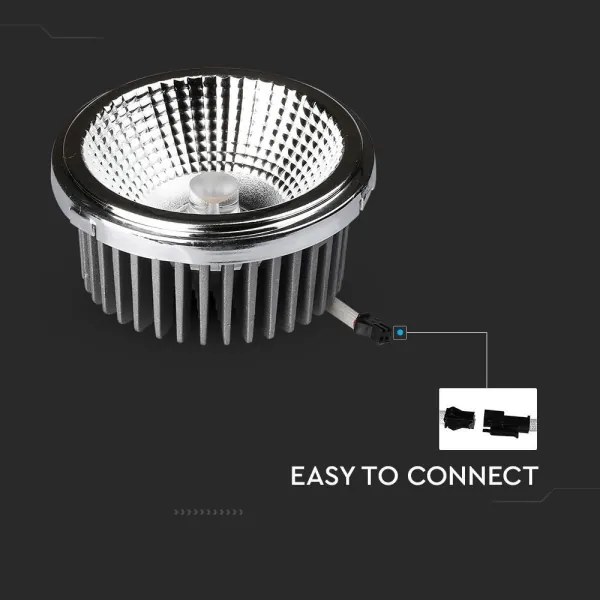 LED Faretto da incasso LED/20W/230V 6400K diametro 11 cm cromo lucido