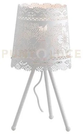 Lume cluny bianco 1 luce attacco e27 20x46cm