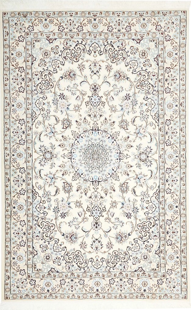 Nain Tappeto 130x200 Beige (Iran) Annodato A Mano