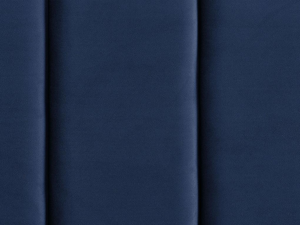 Letto matrimoniale velluto blu marino 180 x 200 cm VILLETTE Beliani