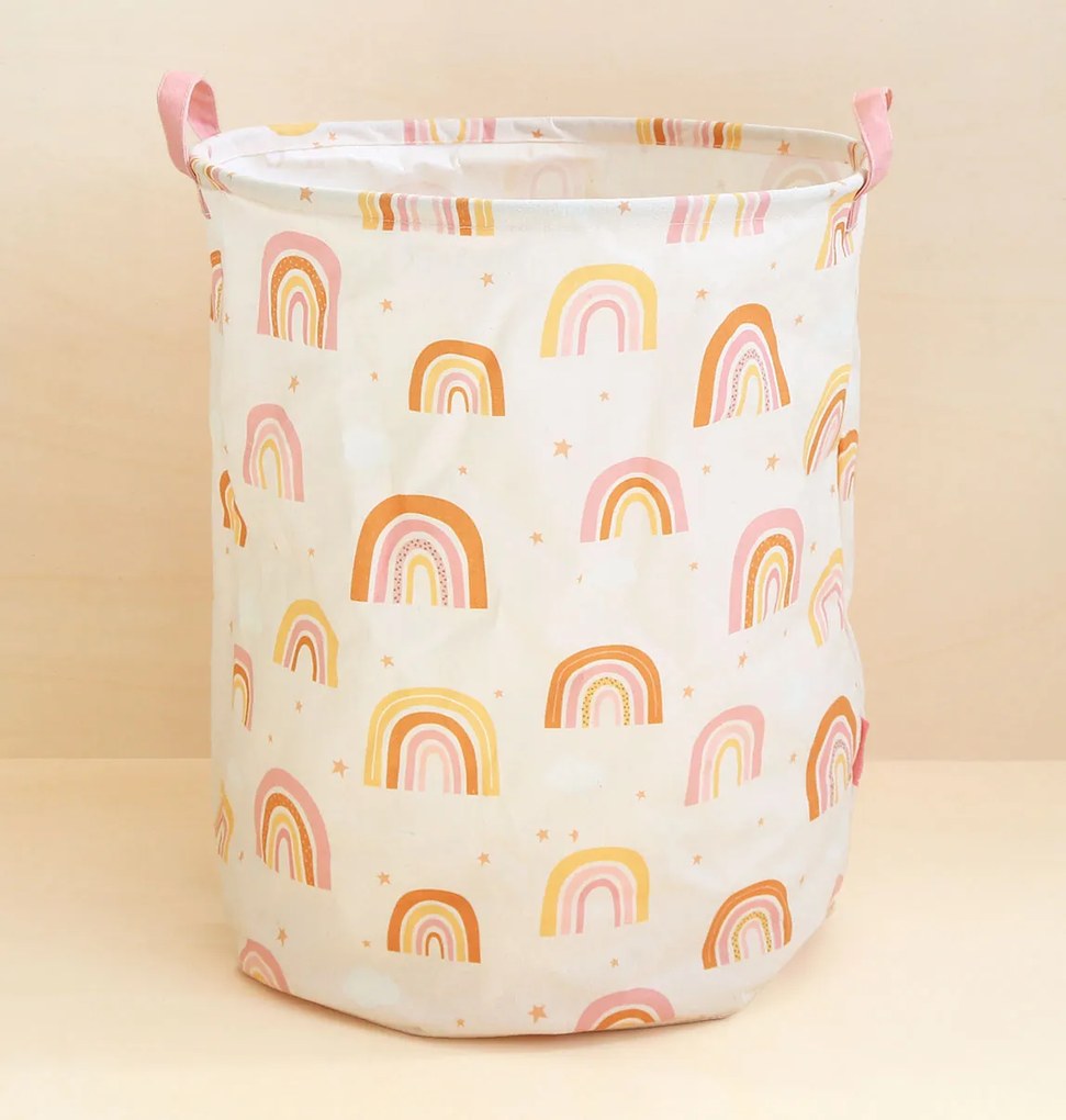 A Little Lovely Company - cesta porta giocattoli - arcobaleno